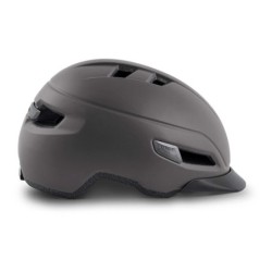 Casco MET Corso Gris Oscuro Mate: Ligero y Seguro - ¡Compra Ahora!