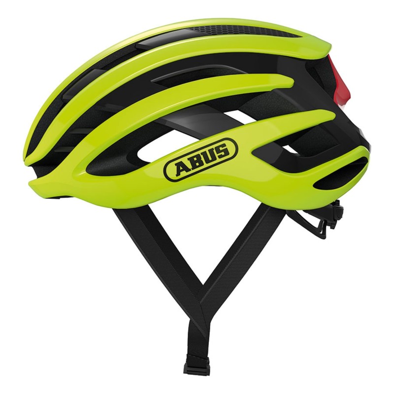 Casco Abus AirBreaker Amarillo Negro: Ligero y Seguro - ¡Compra Ya!