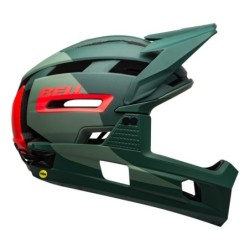 Casco Bell Super Air R MIPS Verde Rojo: Seguridad y Estilo