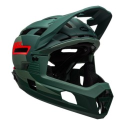 Casco Bell Super Air R MIPS Verde Rojo: Seguridad y Estilo