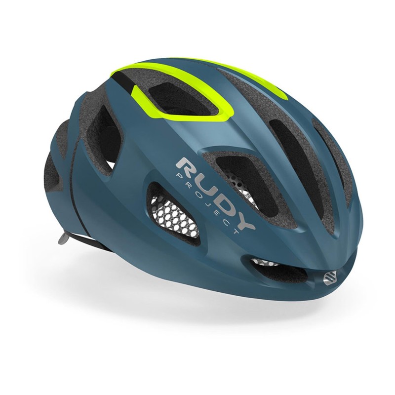 Casco Rudy Project Strym Azul Amarillo: Ligereza y Estilo - ¡Compra Ahora!