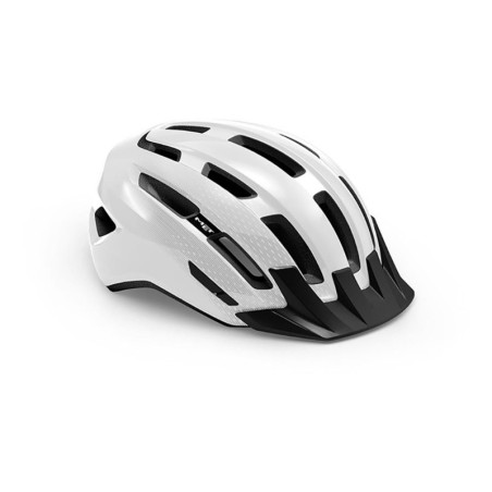 Casco MET Downtown Blanco Brillante: Estilo y Seguridad ¡Compra Ya!