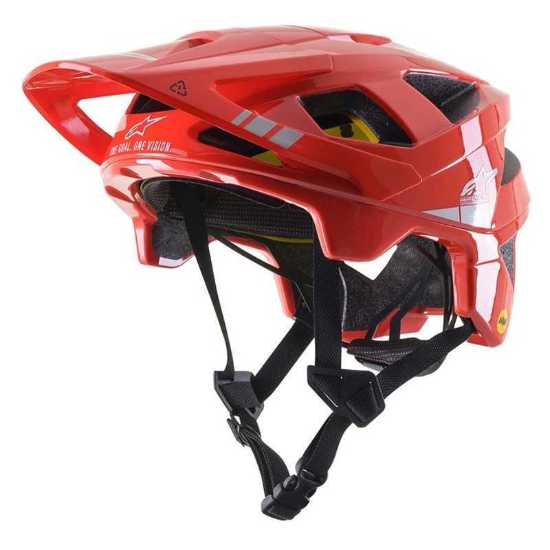 Casco Alpinestars Vector Tech MIPS Rojo Plata - ¡Compra Ahora!