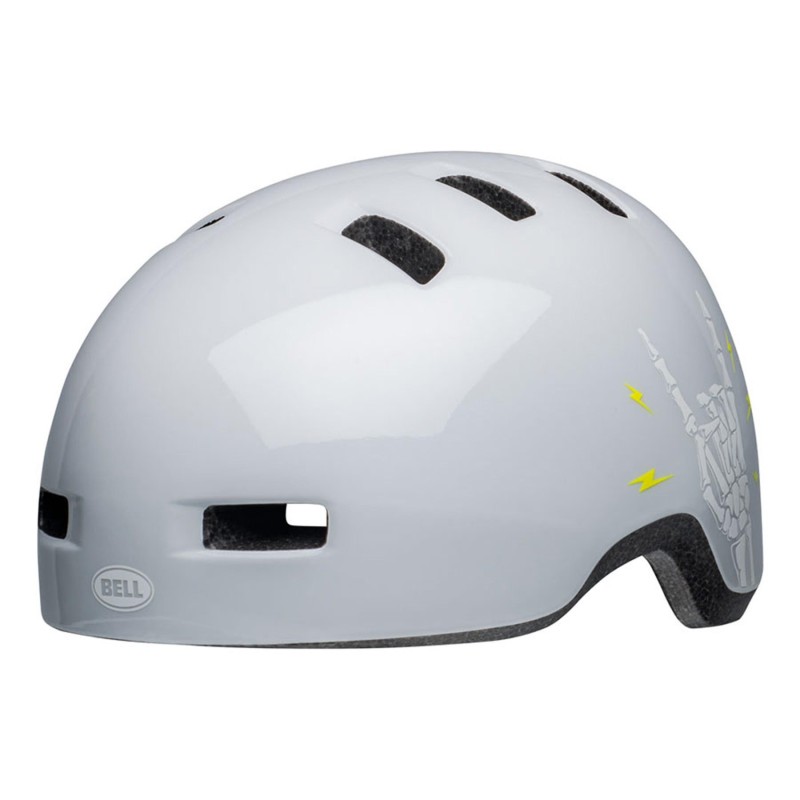 Casco Bell Lil Ripper Gris Blanco: Seguridad y Estilo Infantil