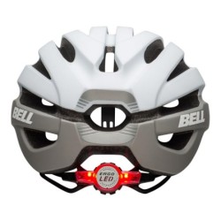 Compra Casco Bell Avenue LED Blanco Grisáceo  Estilo y Seguridad