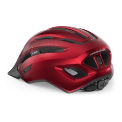 Casco MET Downtown Rojo Claro: Estilo y Seguridad, ¡Compra Ya!