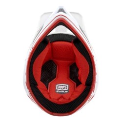 Compra Casco 100% Status Rojo Blanco Infantil - Seguridad y Estilo